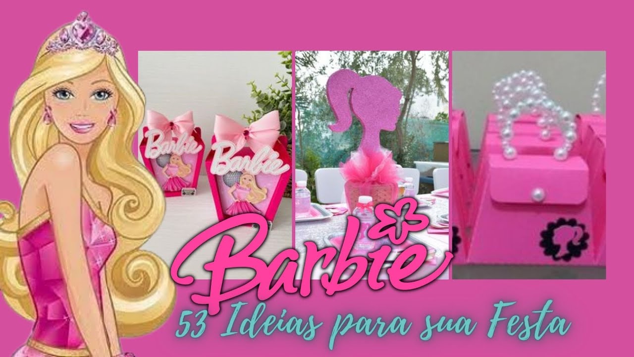 Festa da Barbie: 33 ideias para arrasar na festa da sua filha  Festa barbie,  Decoração festa barbie, Festa de aniversário da barbie