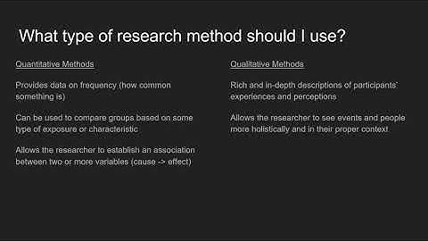 Choosing a Method of Data Collection for Your Research Project