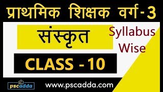 L10 - संविदा वर्ग 3 // संस्कृत // संज्ञा प्रकरण (5) // Varg 3 Sanskrit, MP TET Sanskrit - PSCADDA