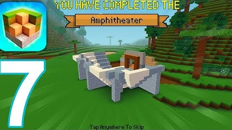 Block Craft 3D: Building Game - Gameplay Walkthrough Part 7 - Amphitheater (Android, iOS)