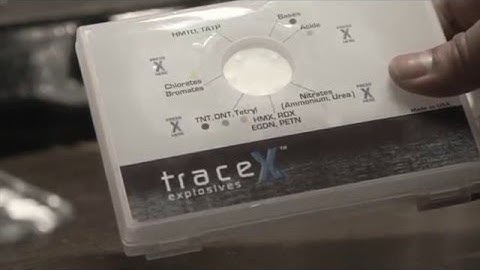 TraceX Explosive Detection Kit: Take Back the Homefront