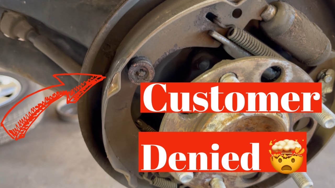 Customer States Rear Drum Brake Grinding Badly