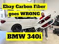 BMW 340i EBAY CARBON FIBER FRONT LIP INSTALL GOES WRONG!!