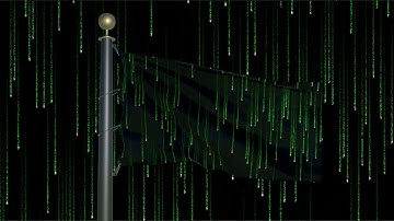 Best of Matrix Rain code - Flag and Background animation