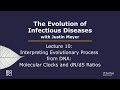 The evolution of infectious diseases with justin meyer