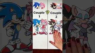 Sonic x Amy To Shadow x Rouge !! Couple 1 or 2 !?? #sonic #sonicthehedgehog #ytshorts