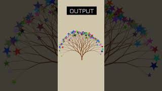 Celebrity Star  Tree 🌳 using Python | How to Draw Star Tree in Python | World of Python #shorts Net Worth