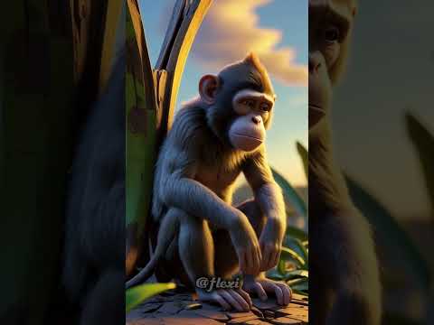 बंदर और केले की कहानी #shorts #ytshorts #ai