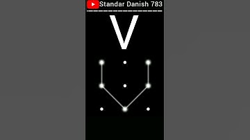 Different Styles to Draw Letter "V" in Unlock Pattern || Pattern Lock Ideas || standard Danish