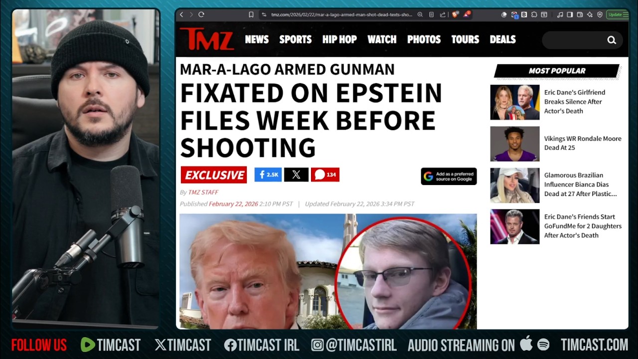 Armed Man KILLED At Trump House Motivated By Epstein Files, Report | Tim Pool