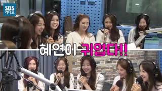 [SBS]라디오핫클립, 구구단 매력에 풍덩! 혜연 -나영 성대모사 개인기