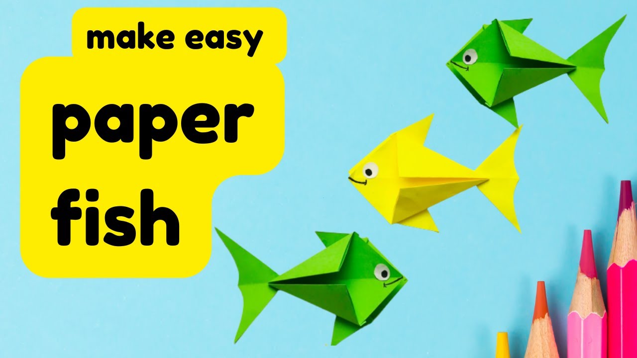 How to make easy paper fish | 2023 - YouTube