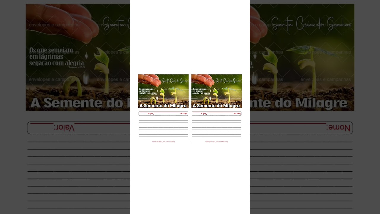 Quer Envelopes para sua Igreja? Visite site: envelopesecampanhas.com 