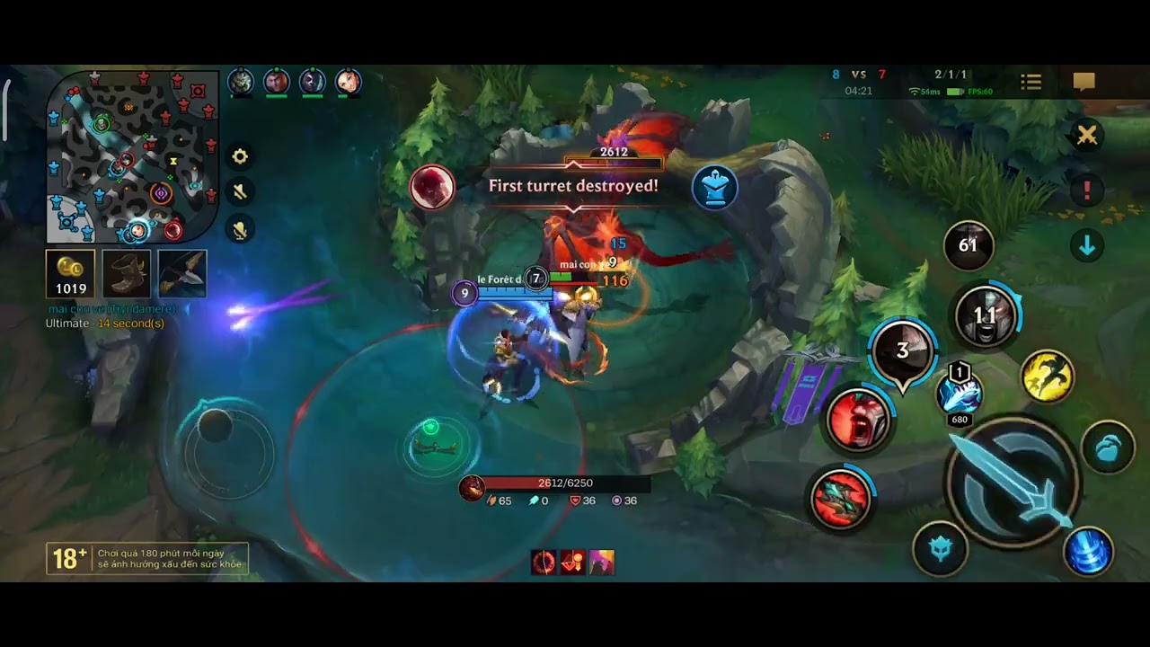 Wild Rift Arurf Tryndamere in ARURF is a monster / wild rift - YouTube