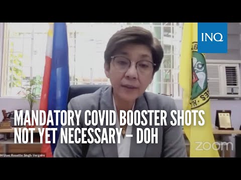 Mandatory COVID booster shots not yet necessary – DOH