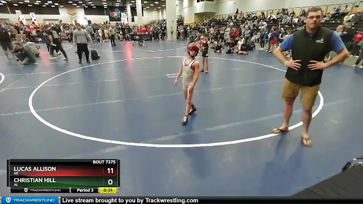 63 Lbs Cons. Round 3 - Lucas Allison, NE Vs Christ...