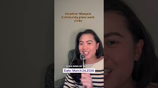 Headline: Manjaro Community plans work strike#linux #techtok #techgirl #tech news #linuxdistribution