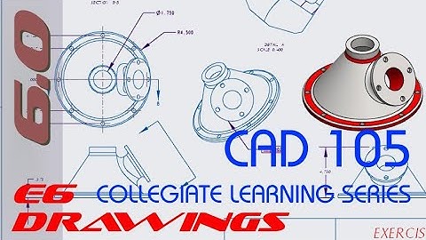 E6 Creo Parametric 6.0 - Detailing Drawing Basics Tutorial