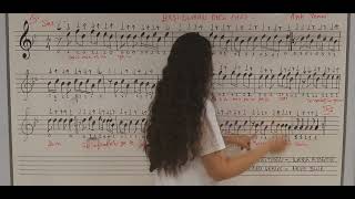 DERS 61.YOL VER DAĞLAR TÜRKÜSÜNÜN NOTA,SOLFEJ VE ÇALINMASI.