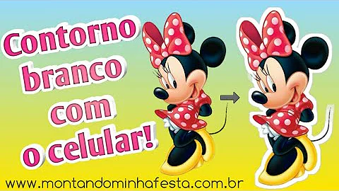 Como colocar contorno em imagem celular?