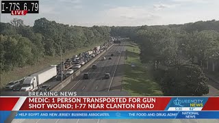 I-77 North shut down from shooting investigation