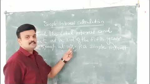 Simple Interest-Meaning & Calculation bnm calicut university