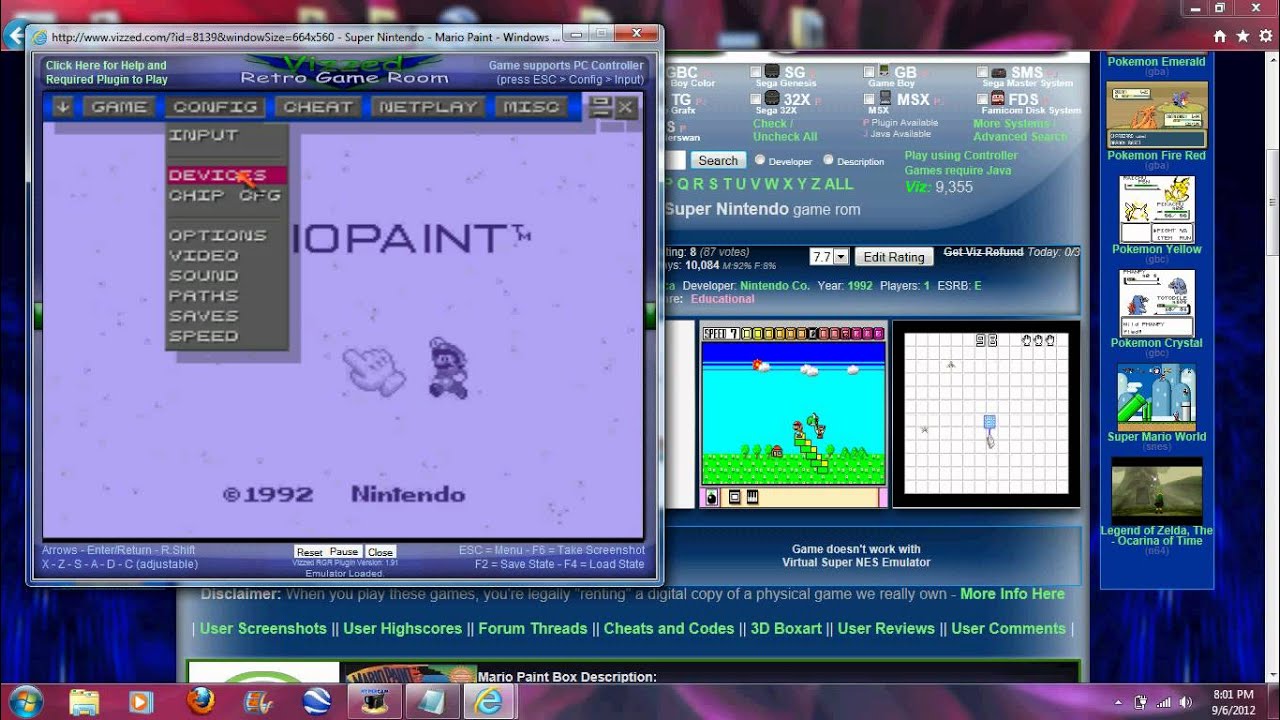 mario paint online with mouse