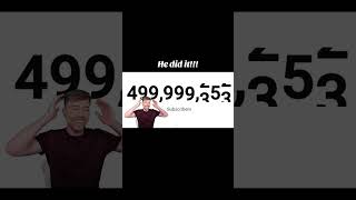 #MrBeast #500Million #HeDidIt #YouTubeHistory #500Mil #BeastGang #RecordBreaker #YouTubeKing