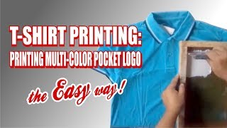 T-SHIRT PRINTING: Printing Multi-Color Pocket logo the EASY way! screenshot 2
