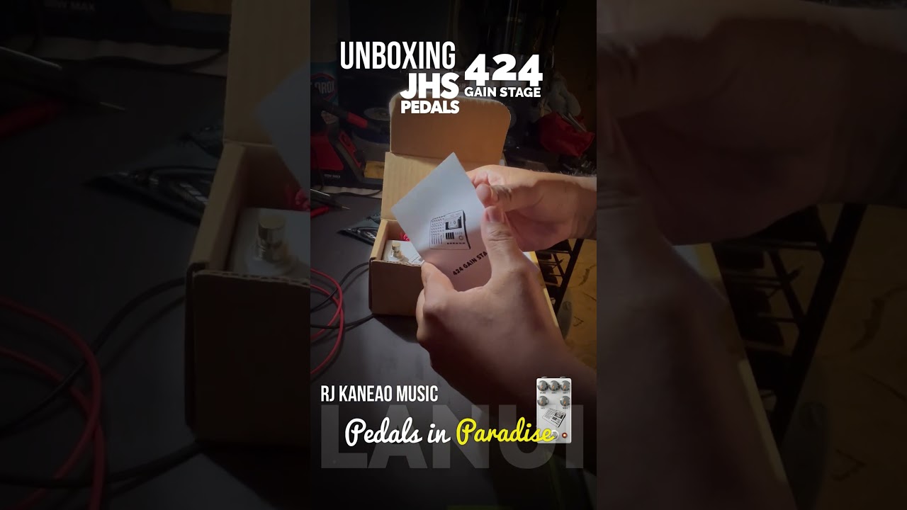 Unboxing the new @jhspedals #424gainstage pedal. #guitarpedal