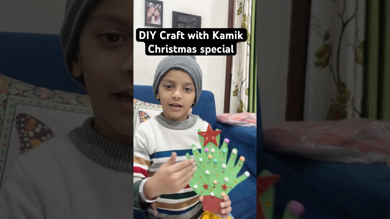 DIY craft with Kamik ,Make Simple Christmas Tree