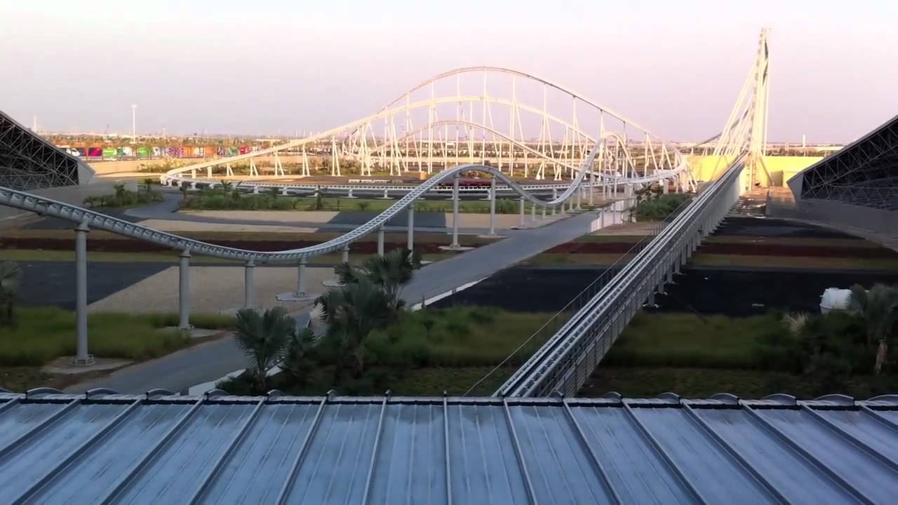 The world's fastest roller coaster in abudhabi HD YouTube