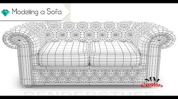 HOW TO CREATE A TEXTURED SOFA IN 3DS MAX