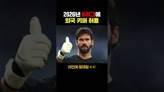 드디어 K리그에서 외국 키퍼를 본다!