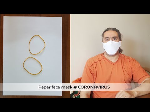 Paper Face Mask CORONAVIRUS 