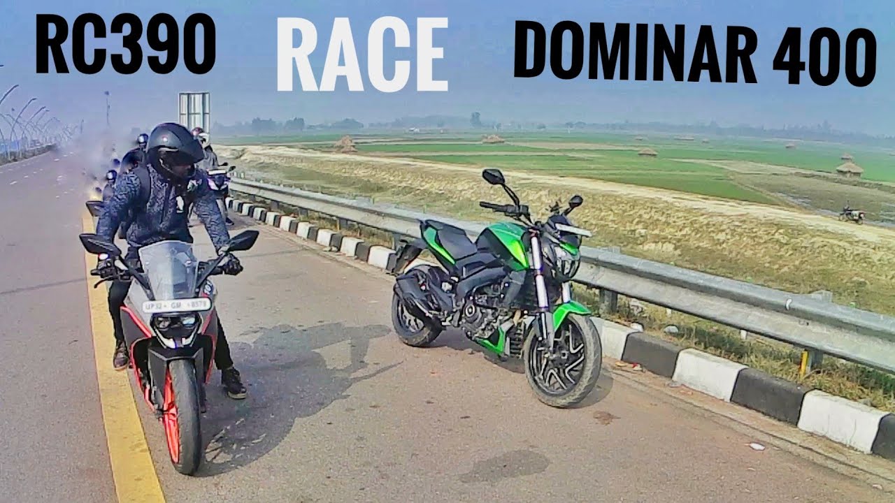 KTM RC 390 VS BAJAJ DOMINAR 400 || LONG RACE || LET'S SEE WHO WILL WIN