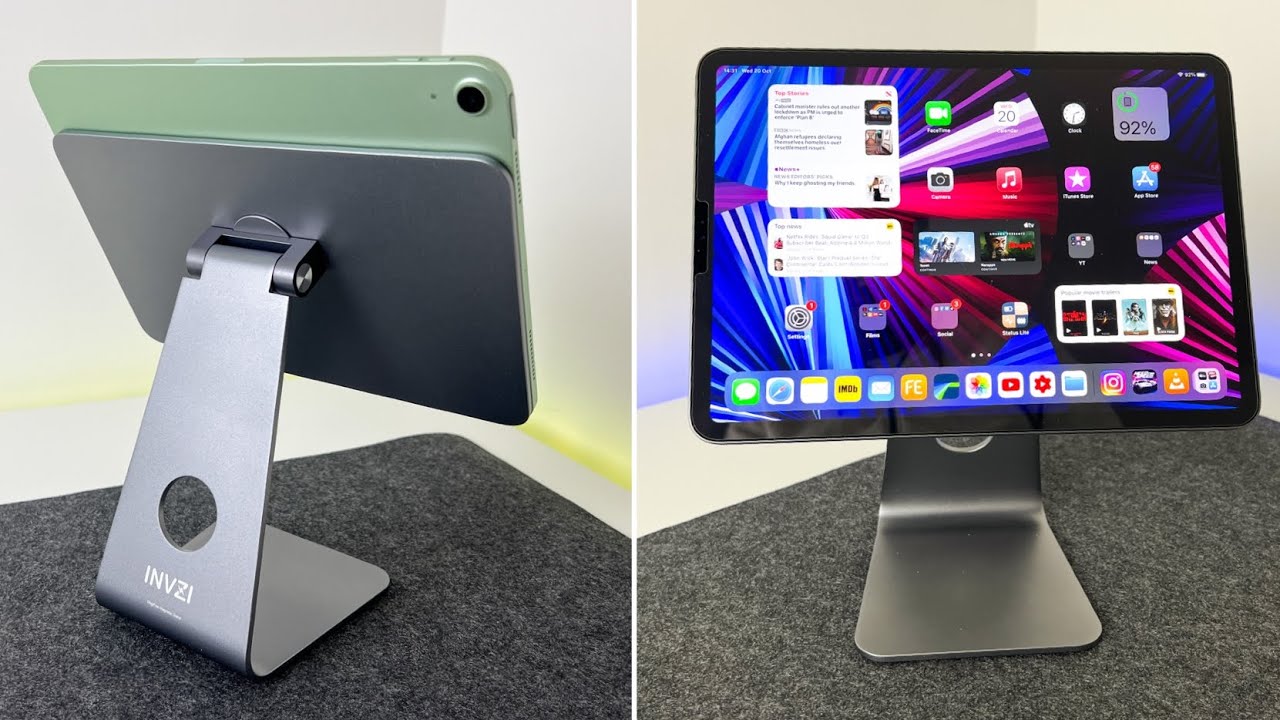 Invzi MagFree Floating Stand For iPad Pro & iPad Air 4 YouTube