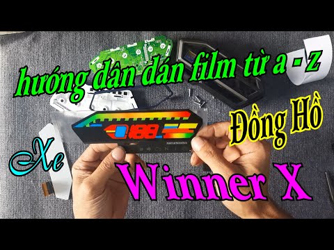 Hướng Dẫn Chi Tiết Dán film Màu Đồng Hồ Winner X Siêu Sáng Lên Màu Chuẩn Đẹp