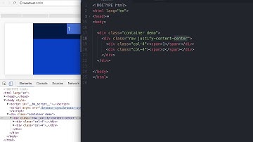 Bootstrap 4 中文教程：网格系统：水平对齐