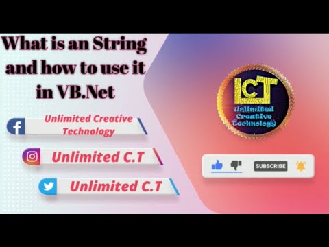 What is an String and how to use it in VB Net