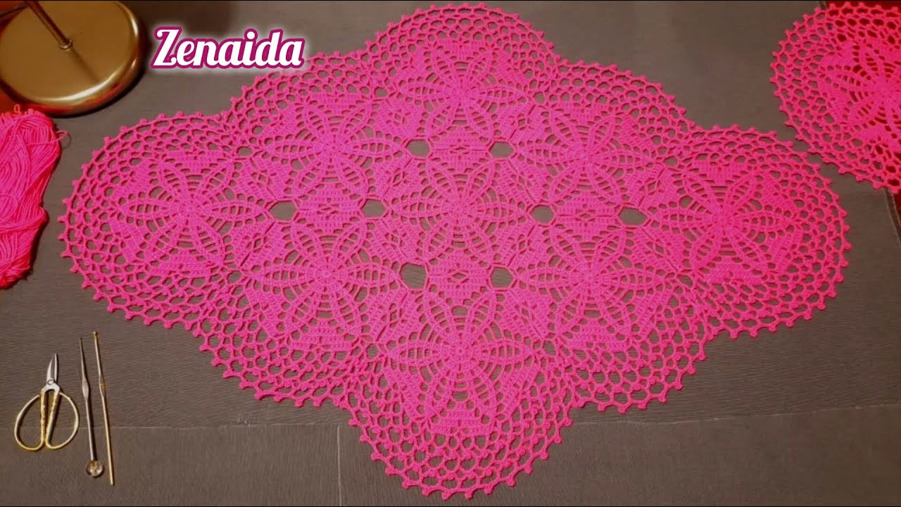Orilla Tapete Gladys Parte 3. #zenaida #crochet