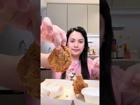 Mukbang Spicy Jollibee Chicken joy Hongkong #mukbang #jollibee #chickenjoy #asmr