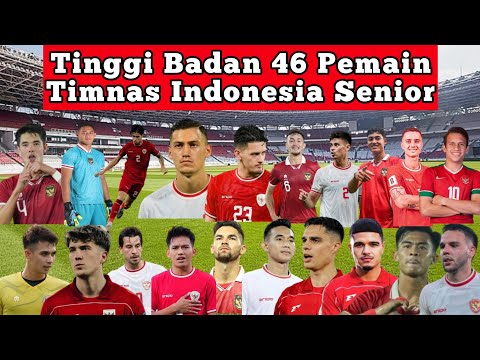 djdentoto x bigrich777 - Tinggi Badan 46 Pemain Tim Nasional Indonesia Senior Tahun 2025