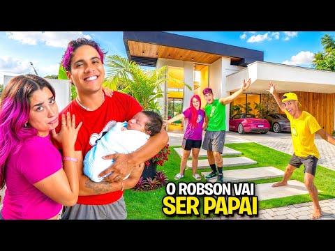 Video O ROBSON VAI SER PAPAI *Conhecemos a nova mansão dele!