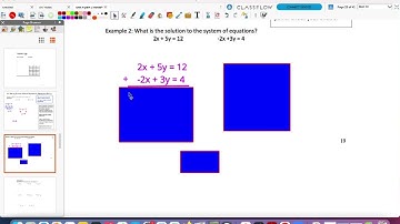 4-3 Video Notes (part 1) Solving a System Using Elimination