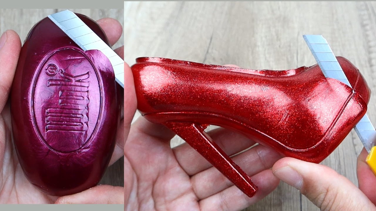 Relaxing Soap Cutting ASMR. Satisfying Soap and lipstick cutting. Corte de jabón - 971