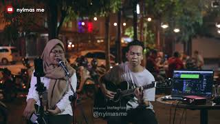 Menyesal (Ressa herlambang) + Lirik - Cover By Nyimasme Ft Hendri #LiveRekording