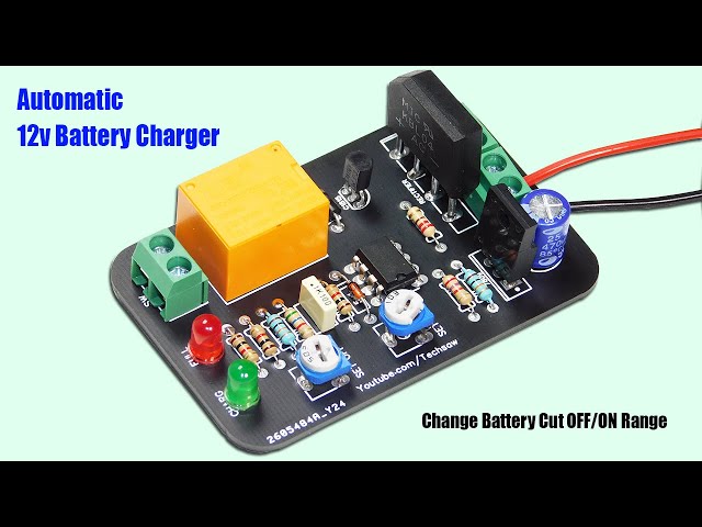 NEW Auto Cut OFF 12 volt Battery Charger Circuit - LM393 