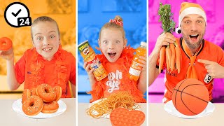 Download Lagu 24 UUR ALLES IN DE KLEUR ORANJE DOEN - CHALLENGE!! [1 kleur challenge] ♥DeZoeteZusjes♥ MP3