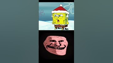 SpongeBob beats Patrick with snowballs.  #spongebob  #memes